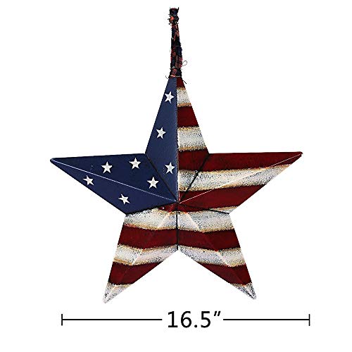 Yk Decor 4Th Of July Patriotic Barn Star Metal Wall Decor Indoor Outdoor Wall Hanging Primitive Decor Star Ornaments #TOP5