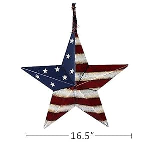 4th of july patriotic barn star metal wall decor indoor outdoor wall hanging primitive decor star ornaments  urban country home decor