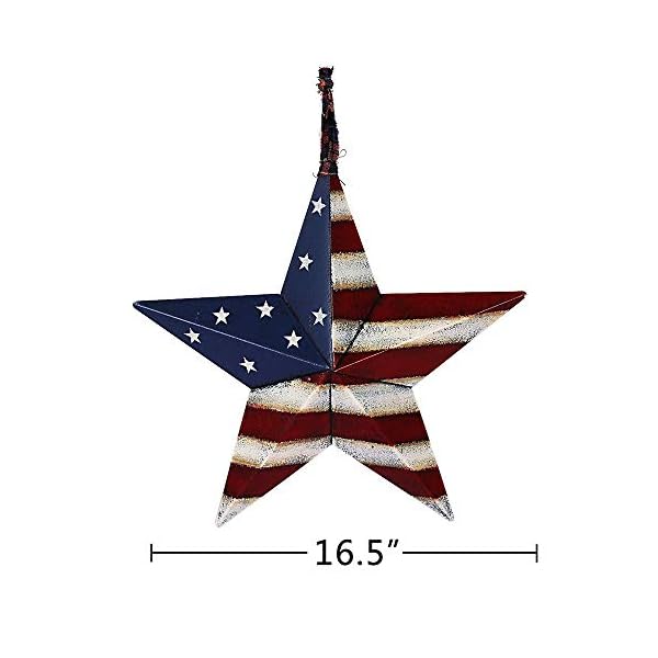 4th of july patriotic barn star metal wall decor indoor outdoor wall hanging primitive decor star ornaments  urban country home decor