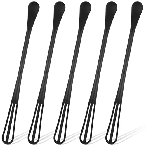 5 piezas pequeña batidora de varilla,Multifuncional,Mini Cuchara para cocinar,Pequeño batidor multifuncional de silicona para batir, mezclar y hornear
