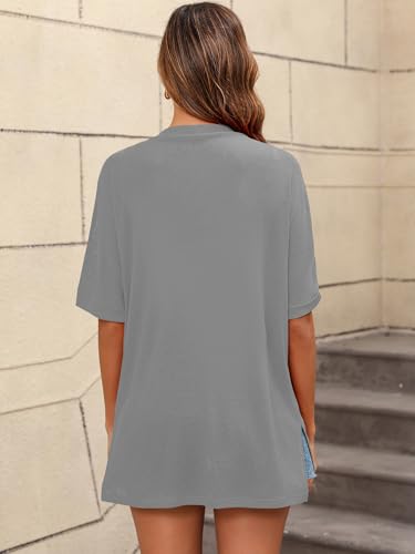 Image of Women's Lightweight Open Front Cardigans Short Sleeve Casual Soft Sheer Cardigan S-2XL with Pockets