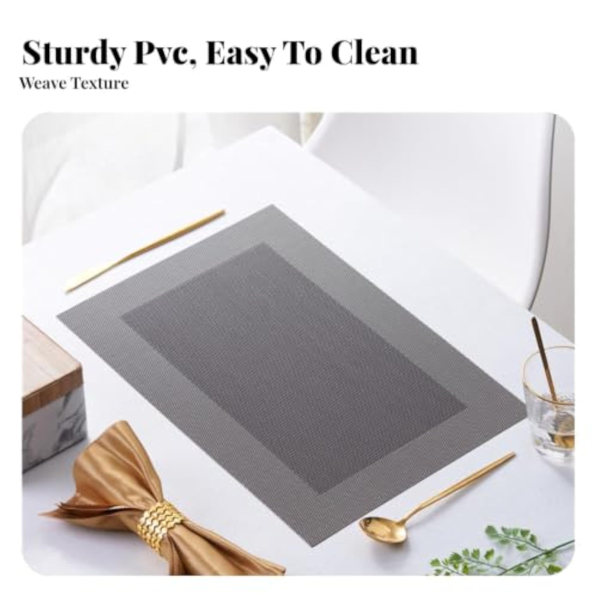 Heat Resistant Placemat, Modern Minimalist Design, Gift Set
