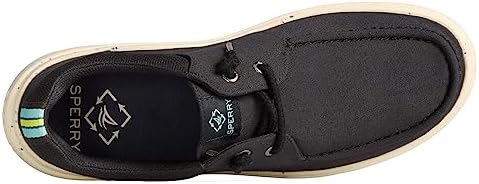 Sperry Men's Captain's MOC SEACYCLED Sneaker, Black, 8.5 | Image 4