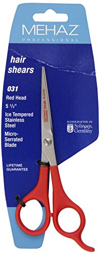 Mehaz Professional Head Shears, Red, 5 1/2 Inch
