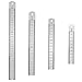 Produktbild ZIOYA 4 Stück Edelstahl Lineal Doppelseitig Metall Lineal Stahllineal für Studenten, Architekten, Lehrer 10 15 20 30 cm