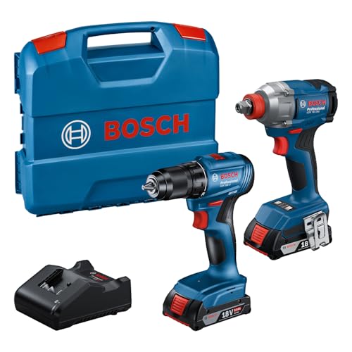 Pack de machines outil Bosch Kit combiné 18 V GDX 18V 285 + GSR 185 LI 2 x 20 Ah CASE - vue 2