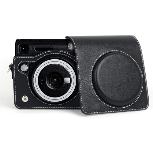 Rieibi PU Leather Case for Fujifilm Instax SQ40, Polaroid SQ40 Camera Case for Fujifilm Instax Square SQ40 Instant Camera