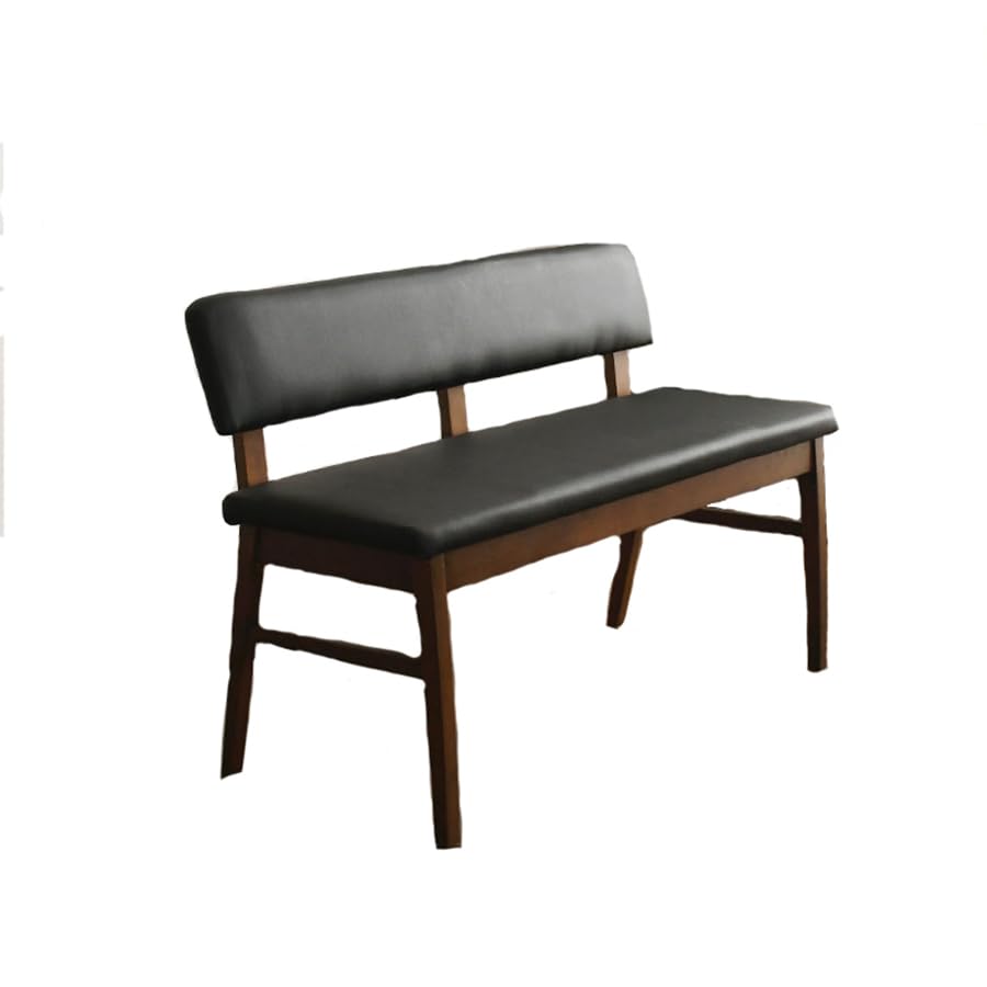 Amazon.co.jp: ダイニングベンチ 背もたれ付き 幅100cm 二人掛け