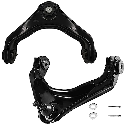 Astarpro - 8-Lug Suspension Kits Front Upper Control Arms(Zerk) With Ball Joints+Tie Rod+Sway Bar+Steering Pitman Arm+ Idler Arm Replacement For Silverado Sierra Suburban Yukon Xl 1500 2500 Hummer H2 #TOP1