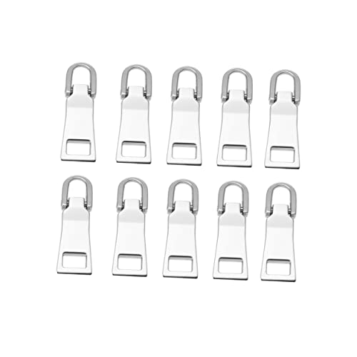 TEHAUX 10 Pcs Acessórios De Carteira Controles Deslizantes Moldados Puxador De Zíper Substituição Do
