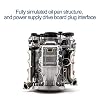 Mini V8 Engine Kit for AX90104 SCX10II Capra VS4-10 Pro/Ultra Model Car, V8 Simulate Dynamic Engine Motor MAD RC 3D Printing DIY Assembly Model-KIT Version