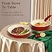 GiPP 5PCS Pots and Pans Set Non Stick, Nonstick Cookware Set Detachable Handle,Ceramic Pots for Cooking Non Stick with Removable Handle, RV Cookware Set, Red Black Gradien