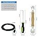 HOMMEE Screen Repair Kit - Screen Roller Tool with Bearing, Screen Retainer Spline(32ft) and Spline Removal Hook for Installing & Replacing Window Patio Sliding Door