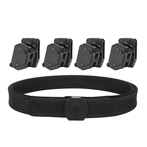 KRYDEX IPSC USPSA IDPA 3-Gun Belt and Pouches,Inner & Outer Belt Competition High Speed 4 X Multi-Angle Speed Pistol Magazine Pouch Mag Holster by KRYDEX - Used condition - US$46.27