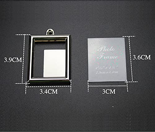 Ziojovk Photo Frame Key Chain Set - 4 Pieces Rectangle Photo Frame Key Chain For Custom Personalized Insert Pictures - Stainless Steel Keychain Suitable For Women And Men #TOP2