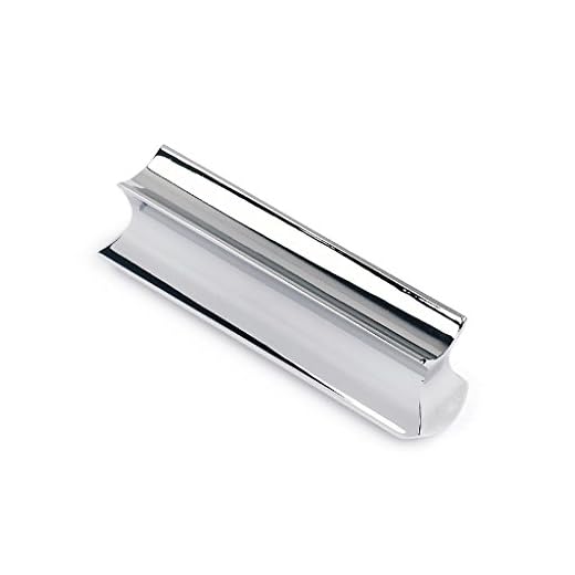 Alnicov Barra de Tono Deslizante de Acero Inoxidable para Guitarra Dobro, de Acero de Vuelta y Hawaiana - Accesorio Eléctrico en Cromo