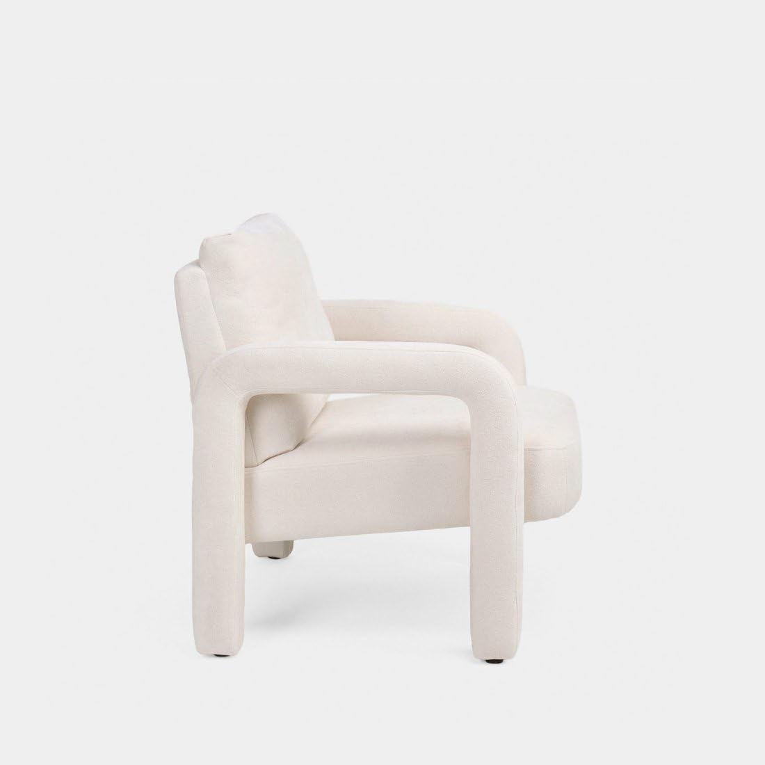 KLAST Sillón de Lectura Poliéster Color Beige 81 cm x 72 cm