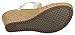 Skechers Women's Beverlee-Tiger Posse Wedge Sandal, White, 7.5