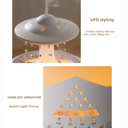 Humidificador Difusor Aromático Eléctrico Rain Cloud portátil miniatura 3