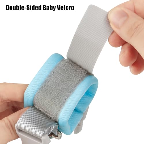 Pandaear Anti Lost Wrist Link, Toddler Harness Walking Leash Safety Child Wristband Leashes For Babies Kids -Blue thumb #6