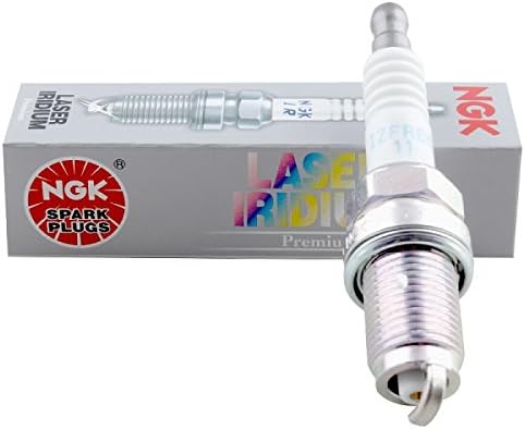 NGK Laser Iridium Spark Plug IZFR6K11 6994 (Pack of 4) Element Crv Accord Mdx Rl Tl Tsx Rsx Reach 19mm Hex Size 16mm Gap 1.1mm Resistor Value 5K Ohm