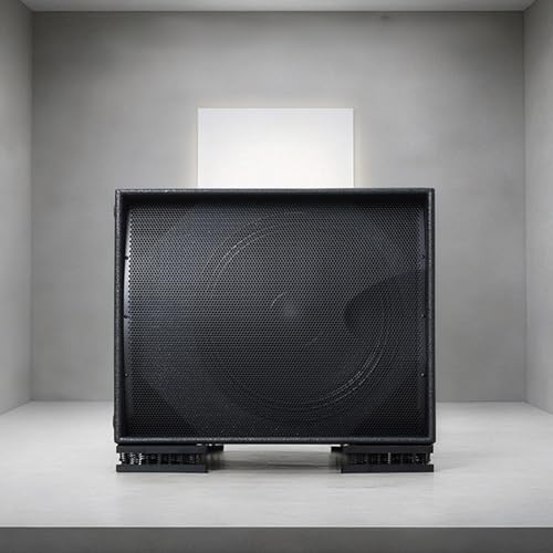 Altavoz subwoofer sin vibraciones gracias a la base triangular de diseño estable 3