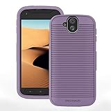 Kyocera DuraForce Pro E6800 Flex Skin Gel Case with Slim Line Drop Protection TPU material (Purple)