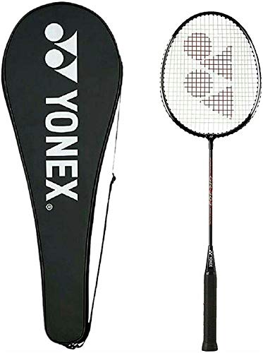 Yonex Raqueta de bádminton de mezcla de aluminio GR 303 con cubierta completa (negro)