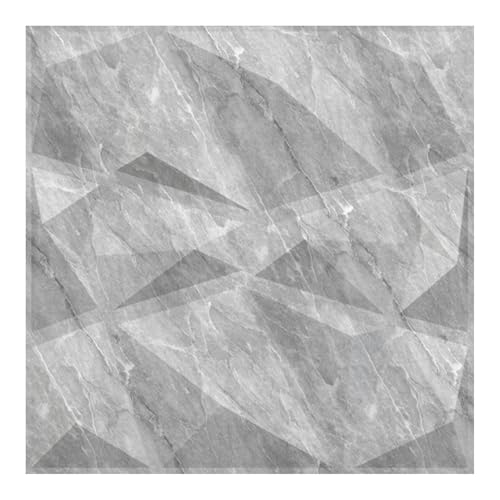 Image of Kayra Decor Panels for Wall Decor - PVC Diamond Design, White Marble Color 19.7 inch X 19.7 inch (Pack of 18) - Covers 48.51 Sq. Ft.
