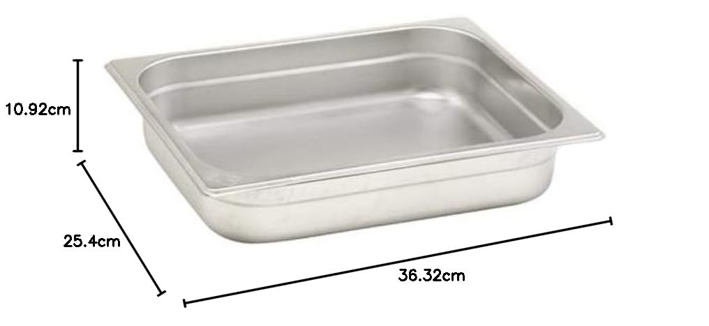 Pentole Agnelli Wanne Gastronorm 2/3, Edelstahl 35.4x32.5x10 cm