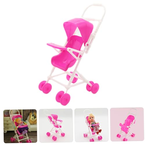 KONTONTY 2 Stück Puppenwagen für Robuster Puppenzubehör mit Realistischem Design Hand Augen Koordination für Jungen – Bild 4