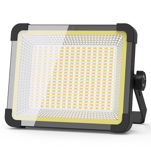 KIWEN LED投光器 充電式 【高輝度16H連続点灯】作業灯 屋外 400W 35000LM...