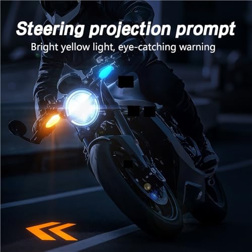 Luz trasera de moto con intermitentes y proyección ambiental 3