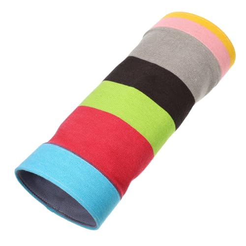 TOYANDONA Collapsible Bunny Tunnel Hamster Toys Rabbit Hideout Small Animal House Interactive Canvas Pipe Tunnel Pet Hiding Space