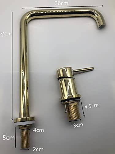 Robinet de lavabo noir à large diffusion avec tuyau extensible - 8