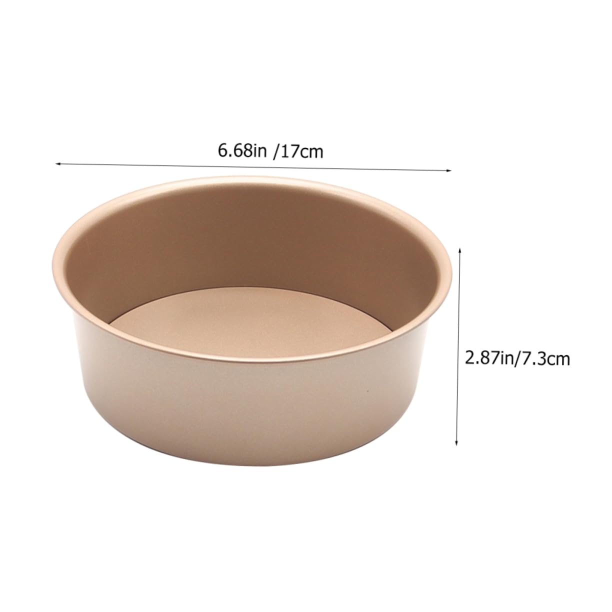 COLLBATH High Round Cake Pan with Removable Bottom Non Stick Deep Baking Tin for Home and Bakery Cake Baking Mold present for Friends and Family