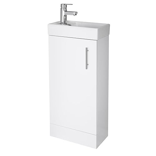 Nuie Vault Floor Standing Vanity Unit with Basin (400mm)