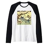 Sumo Fighter Kirschblüten-Garten, japanischer Kampfkunst-Stil Raglan