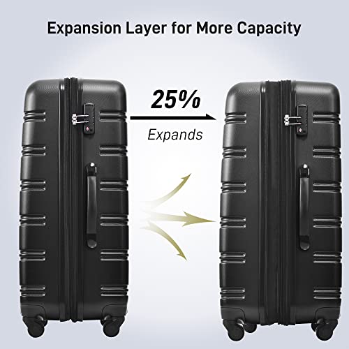 Merax Luggage Sets 2 Piece Carry On Luggage Airline Approved,Hard Case Luggage Expandable Checked Luggage Suitcase Set With Wheels #TOP1