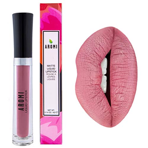 Matte Liquid Lipstick | Dusty Rose Lip Color - Best Pink Nude Lipstick, Vegan, Cruelty-free, Aromi (Berry Nude)