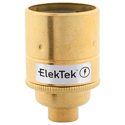 ElekTek ES E27 Brass Lamp Bulb Holder Cover