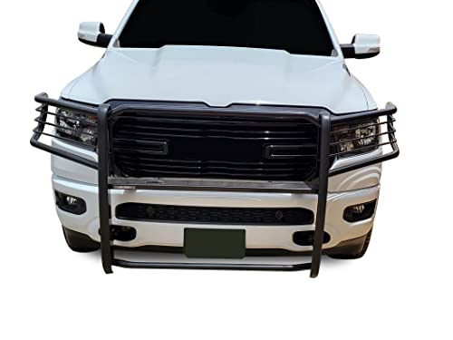 Image of Black Horse Grille brush Bumper Guard Modular Black Compatible with 19-26 Ram 1500(Excl. Rebel & TRX trims, 19-24 Ram 1500 Classic and 20-22 Ram 1500 Diesel models)-17DG111MA