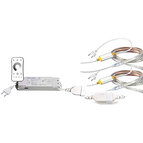 Ogeled 1-50m Neon LED Strip Warmweiß Neutralweiß Kaltweiß ohne Lichtpunkte Wasserfest Innen/Außen 230V Dimmbar Cover