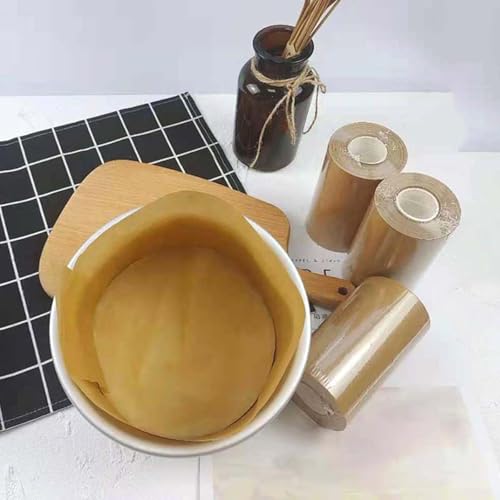 SEIWEI 1 rolo de papel manteiga antiaderente de 10 cm x 50 m para assar, cozinhar, grelhar, papel de