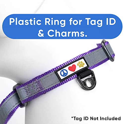 Pawtitas Martingale Dog Collar Puppy Collar Reflective Dog Collar Training Dog Collar Behavioral Dog Collar Large Dog Collar Purple Dog Collar #TOP2