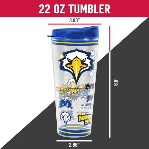 Image of Rico Industries NCAA College Double Wall Mayhem 16oz Or 20oz Tritan Tumbler W Lid