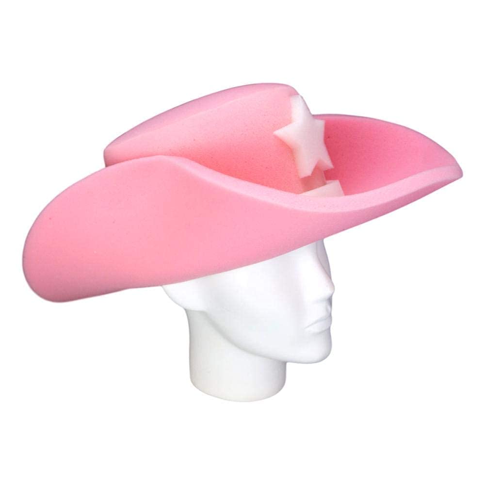 Pink foam cowboy hat Clearance