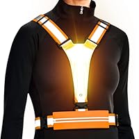 Gilet Réfléchissant Running à LED, Gilet Reflechissant Vélo