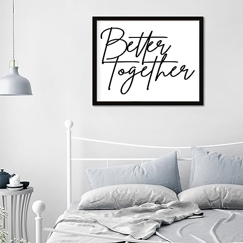 Panneau en bois Better Together d'exception avec cadre robuste 40x50 - 8