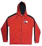 chile trikot kaufen Trikot Look Chile Jacke Sweater Rot JA GO Chile Trikot Look Zip Nation Fussball Sport (S)